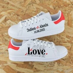 Love (couleur Au Choix)- Stan Smith Custom Mariage 10 Love (couleur Au Choix)- Stan Smith Custom Mariage -Sneakers Boutique 5L4A2046cxopie