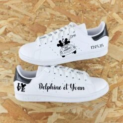 Mickey Just Married - Stan Smith Custom Mariage -Sneakers Boutique 5L4A2048copie2chocolate