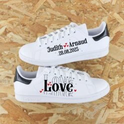 Love (couleur Au Choix)- Stan Smith Custom Mariage 9 Love (couleur Au Choix)- Stan Smith Custom Mariage -Sneakers Boutique 5L4A2048cosqspie
