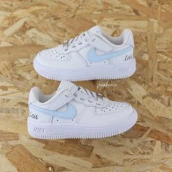 Prénom Swoosh (couleur Au Choix) - Air Force 1 Custom Enfant -Sneakers Boutique 5L4A2093copie