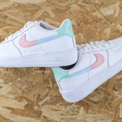 Arrière & Swoosh Dégradé (couleur Au Choix) - Air Force 1 Custom -Sneakers Boutique 5L4A2165copie