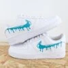 Drip Turquoise - Air Force 1 Custom -Sneakers Boutique 5L4A2347copie