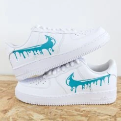 Drip Turquoise - Air Force 1 Custom