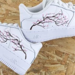 Sakura Cherry Blossom - Air Force 1 Custom (enfant) -Sneakers Boutique 5L4A2355copie
