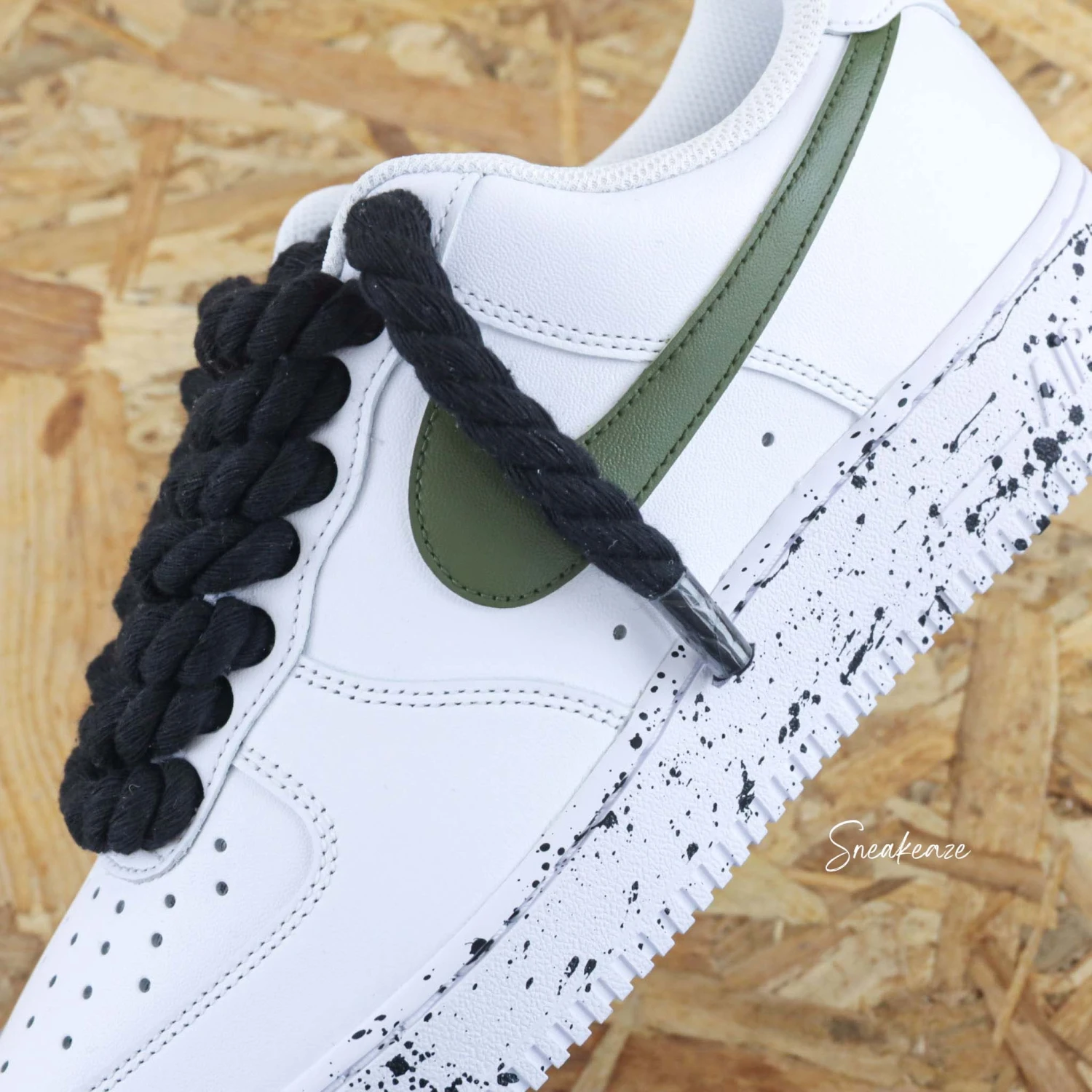 Rope Laces Noir (couleur Au Choix) - Air Force 1 Custom 5 Rope Laces Noir (couleur Au Choix) - Air Force 1 Custom - Image 3