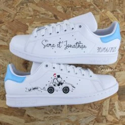 Voiture Des Mariés (couleur Au Choix) - Stan Smith Custom -Sneakers Boutique 5L4A2398copie