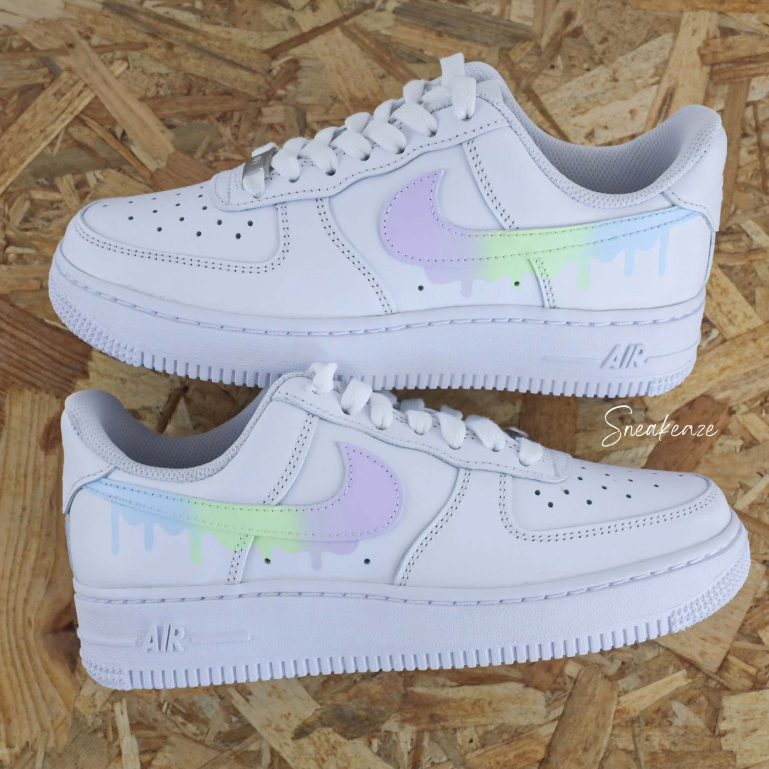 Drip Dégradé Vert Anis - Air Force 1 Custom 4 Drip Dégradé Vert Anis - Air Force 1 Custom - Image 2