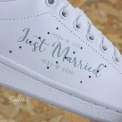 Just Married Vert Sauge - Stan Smith Custom 12 Just Married Vert Sauge - Stan Smith Custom -Sneakers Boutique 5L4A2438copie