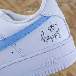 Be Happy - Air Force 1 Custom -Sneakers Boutique 5L4A2476copie