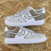 Cartoon Mocha - Air Force 1 Custom -Sneakers Boutique 5L4A2488copie