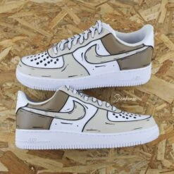 Cartoon Mocha - Air Force 1 Custom