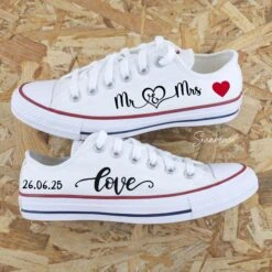 Mr & Mrs - Converse Custom Mariage
