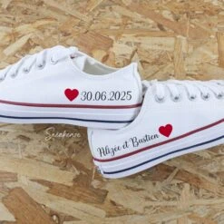 Prénoms Et Date - Converse Custom Mariage