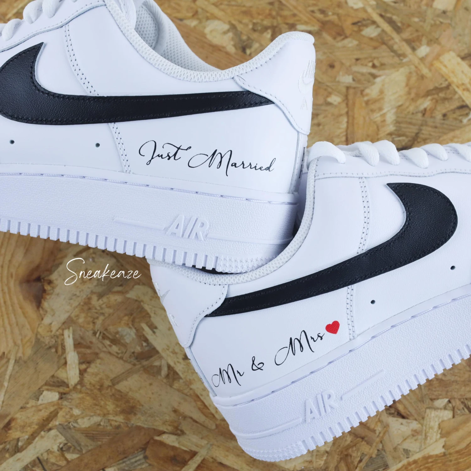 Just Married Noir - Air Force 1 Custom 3 Just Married Noir - Air Force 1 Custom