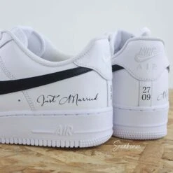 Just Married Noir - Air Force 1 Custom 15 Just Married Noir - Air Force 1 Custom -Sneakers Boutique 5L4A2559copie