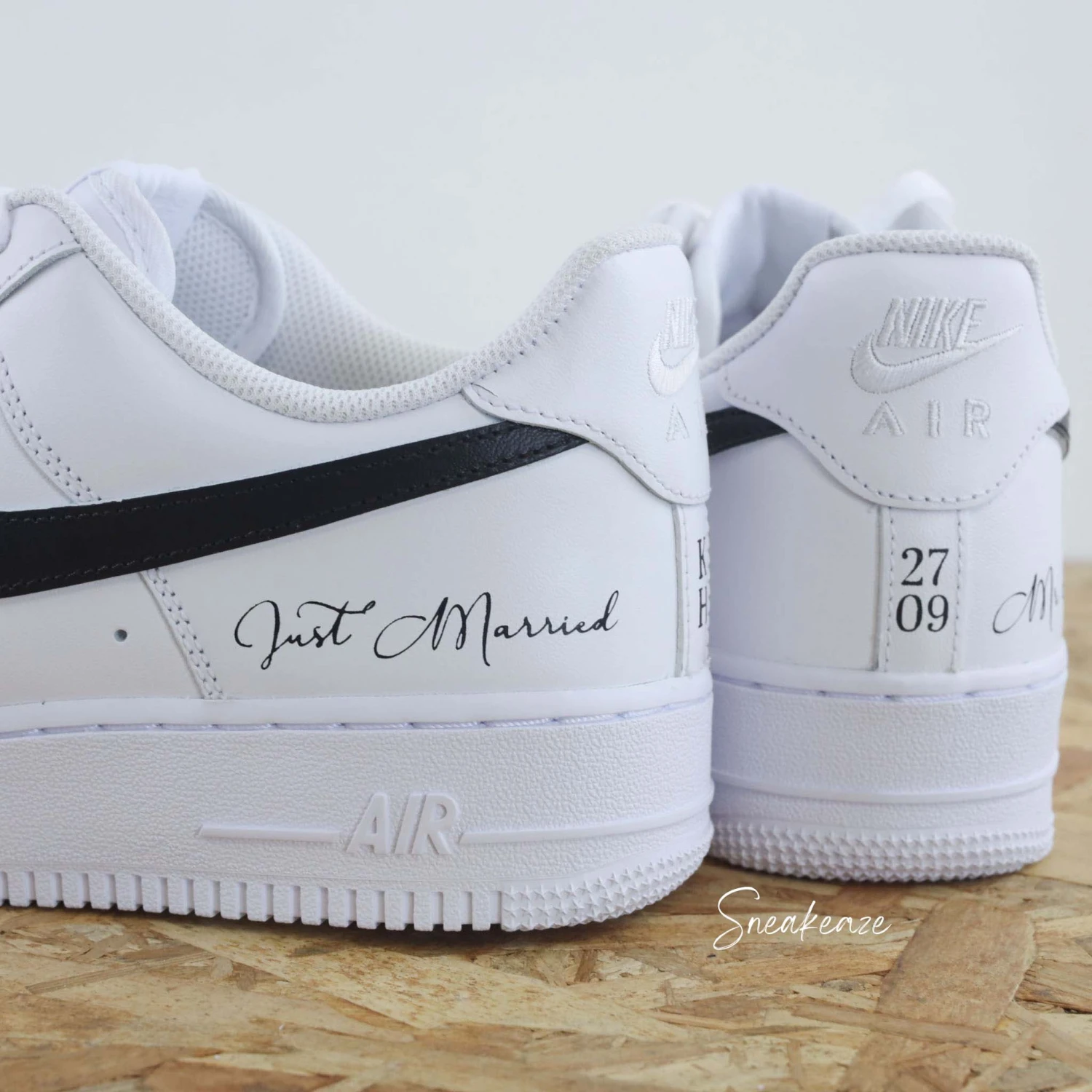 Just Married Noir - Air Force 1 Custom 6 Just Married Noir - Air Force 1 Custom - Image 4