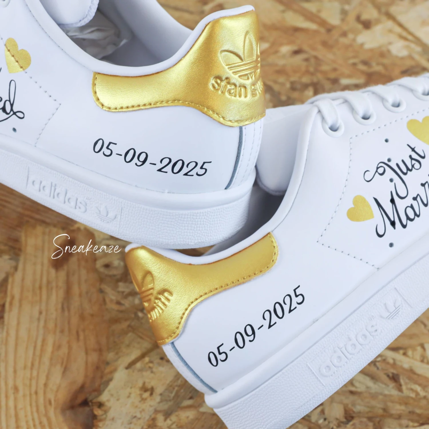 Date Doré - Stan Smith Custom Mariage 8 Date Doré - Stan Smith Custom Mariage - Image 6