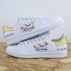 Date Doré - Stan Smith Custom Mariage 12 Date Doré - Stan Smith Custom Mariage -Sneakers Boutique 5L4A2591copie
