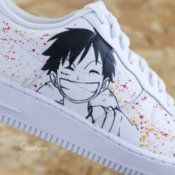 Luffy (personnage Au Choix) - Air Force 1 Custom -Sneakers Boutique 5L4A2618copie