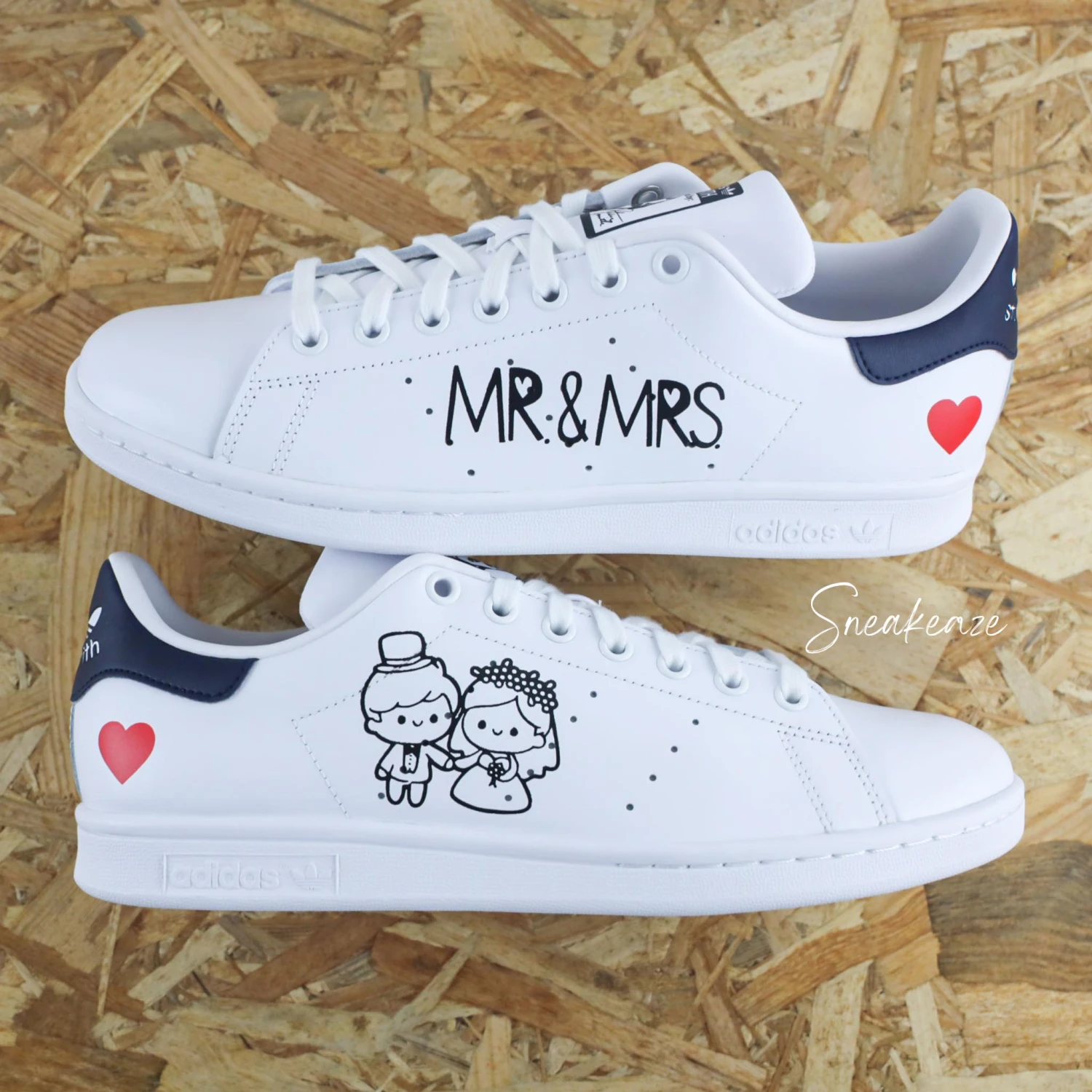 Mr & Mrs Coeur - Stan Smith Custom 3 Mr & Mrs Coeur - Stan Smith Custom