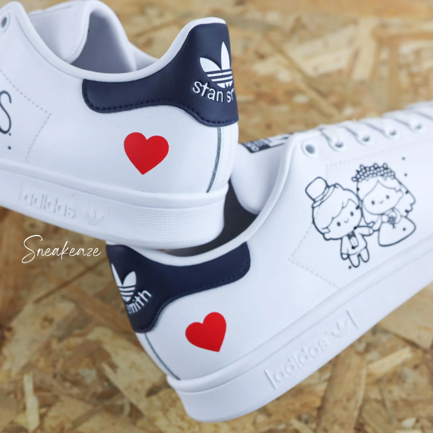 Mr & Mrs Coeur - Stan Smith Custom 4 Mr & Mrs Coeur - Stan Smith Custom - Image 2