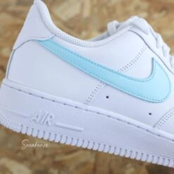 Color Swoosh Aqua - Air Force 1 Custom 9 Color Swoosh Aqua - Air Force 1 Custom -Sneakers Boutique 5L4A2763copie