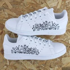 Fleur Champêtre - Stan Smith Custom -Sneakers Boutique 5L4A2764copie