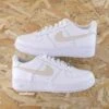 Beige Clair Swoosh - Air Force 1 Custom 1 Beige Clair Swoosh - Air Force 1 Custom -Sneakers Boutique 5L4A2829copie