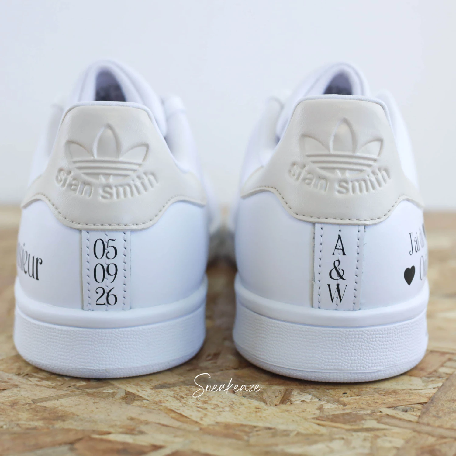 J'ai Dit Oui Beige - Stan Smith Custom Mariage 7 J'ai Dit Oui Beige - Stan Smith Custom Mariage - Image 5