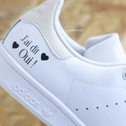 J'ai Dit Oui Beige - Stan Smith Custom Mariage 16 J'ai Dit Oui Beige - Stan Smith Custom Mariage -Sneakers Boutique 5L4A2932copie