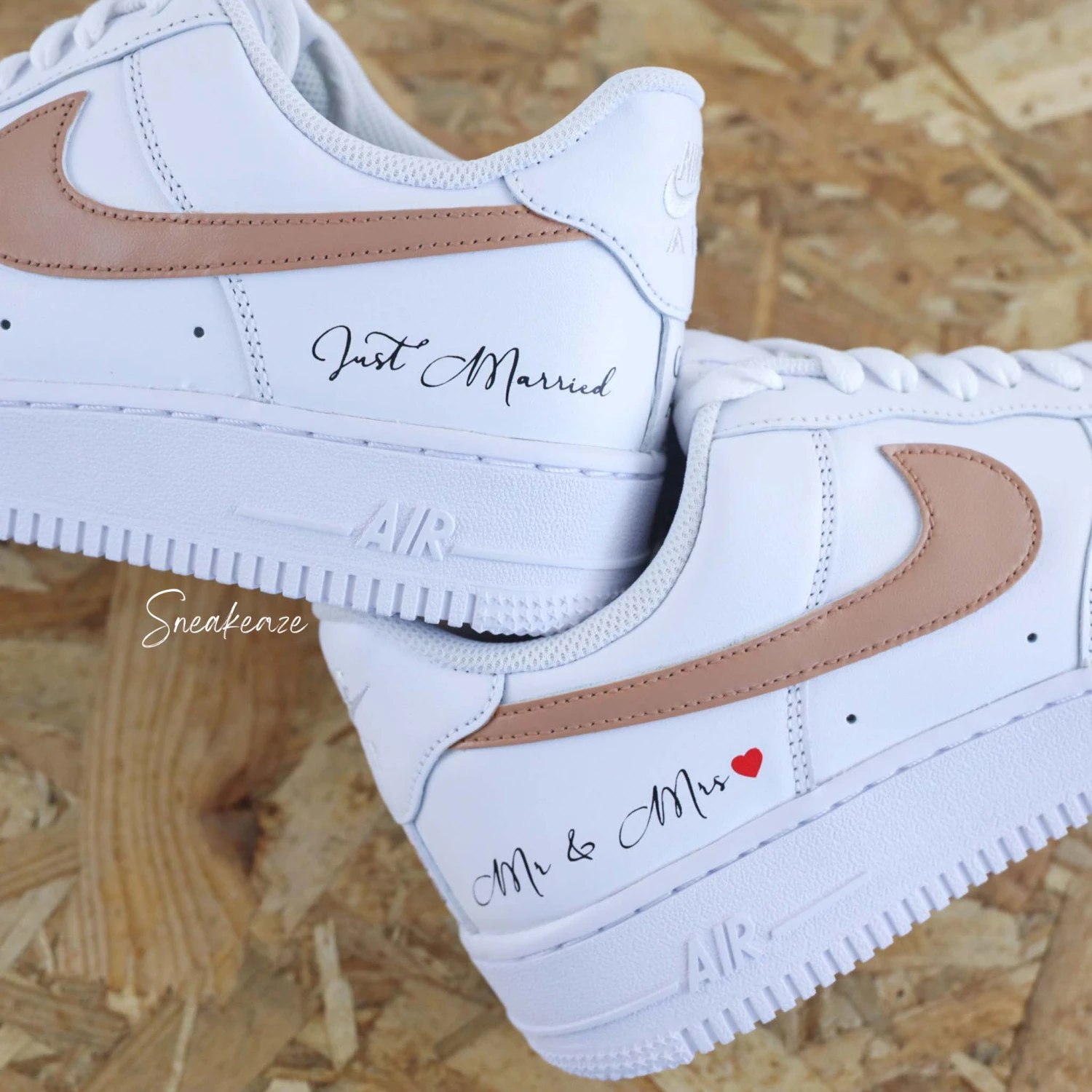 Just Married Terracotta - Air Force 1 Custom 3 Just Married Terracotta - Air Force 1 Custom