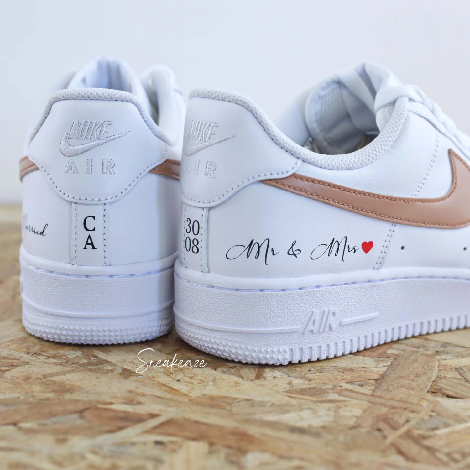 Just Married Terracotta - Air Force 1 Custom 4 Just Married Terracotta - Air Force 1 Custom - Image 2