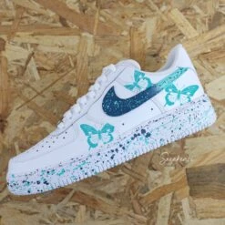Papillon Et Splash Dégradé - Air Force 1 Custom
