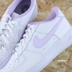 Swoosh & Toile (couleur Au Choix) - Air Force 1 Custom -Sneakers Boutique 5L4A2973copie
