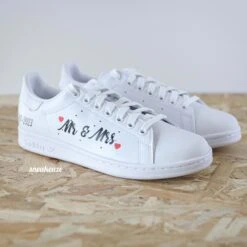 Mr & Mrs - Stan Smith Custom Mariage -Sneakers Boutique 5L4A3039copie
