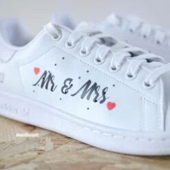 Mr & Mrs - Stan Smith Custom Mariage -Sneakers Boutique 5L4A3040copie