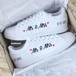 Mr & Mrs - Stan Smith Custom Mariage -Sneakers Boutique 5L4A3041copie