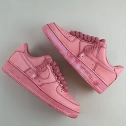Red Rope Laces - Air Force 1 Custom -Sneakers Boutique 5L4A3076