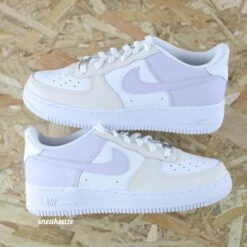 Cream Lavender - Air Force 1 Custom -Sneakers Boutique 5L4A3679copie