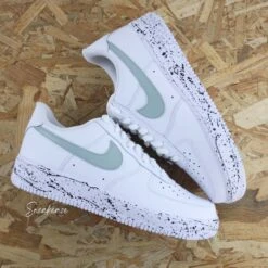 Splash Vert De Gris - Air Force 1 Custom
