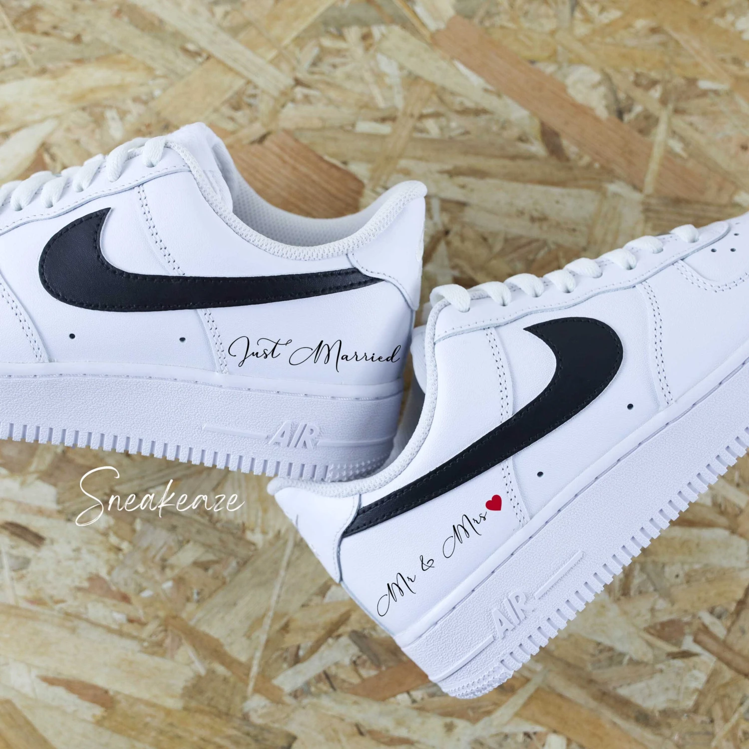 Just Married (couleur Au Choix) - Air Force 1 Custom 9 Just Married (couleur Au Choix) - Air Force 1 Custom - Image 7