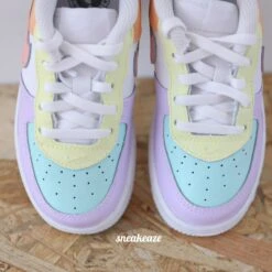 White Pastel - Air Force 1 Custom (enfant) -Sneakers Boutique 5L4A4345copie