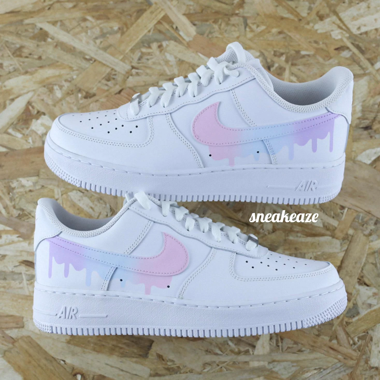 Drip Dégradé (couleur Au Choix) - Air Force 1 Custom 3 Drip Dégradé (couleur Au Choix) - Air Force 1 Custom