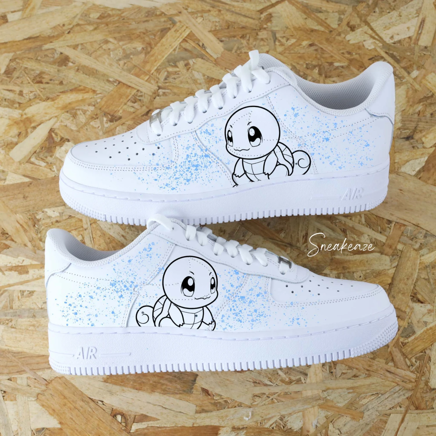 Carapuce (Pokémon Au Choix) - Air Force 1 Custom 3 Carapuce (Pokémon Au Choix) - Air Force 1 Custom
