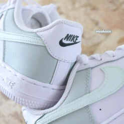Vert Pastel - Air Force 1 Custom (enfant) -Sneakers Boutique 5L4A5741copie