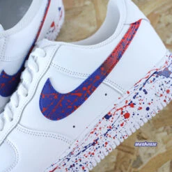 Bluered - Air Force 1 Custom -Sneakers Boutique 5L4A5896copie