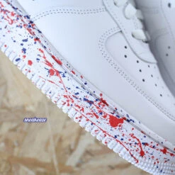 Bluered - Air Force 1 Custom -Sneakers Boutique 5L4A5898copie