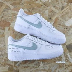 Le Plus Beau Jour De Ma Vie (citation Au Choix) - Air Force 1 Custom 13 Le Plus Beau Jour De Ma Vie (citation Au Choix) - Air Force 1 Custom -Sneakers Boutique 5L4A6197copie
