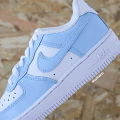 Blue - Air Force 1 Custom (enfant) -Sneakers Boutique 5L4A6606copie