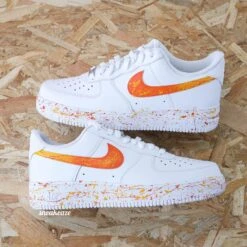 Orange Juice - Air Force 1 Custom -Sneakers Boutique 5L4A6862copie